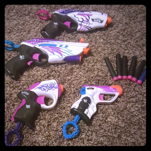 nerf Other - Nerf : 4 guns and bullets